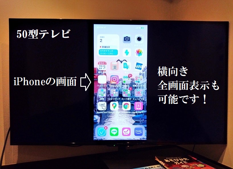 iPhoneをテレビに映す方法
