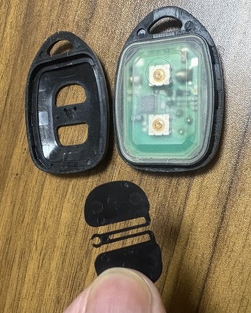 スイッチを外したところ