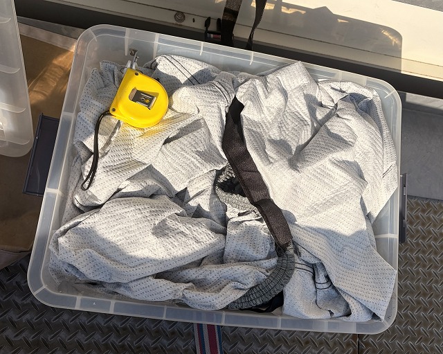 別に用意した収納ボックス