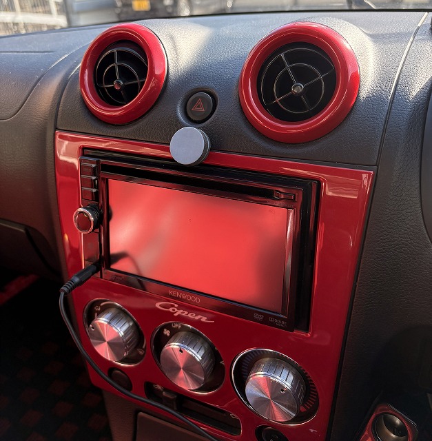 先端の固定用にクッションを張付けた