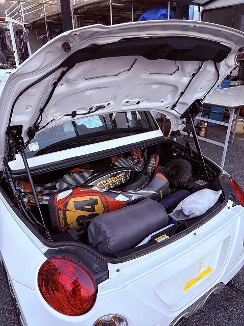 コペンのトランクに入った全て